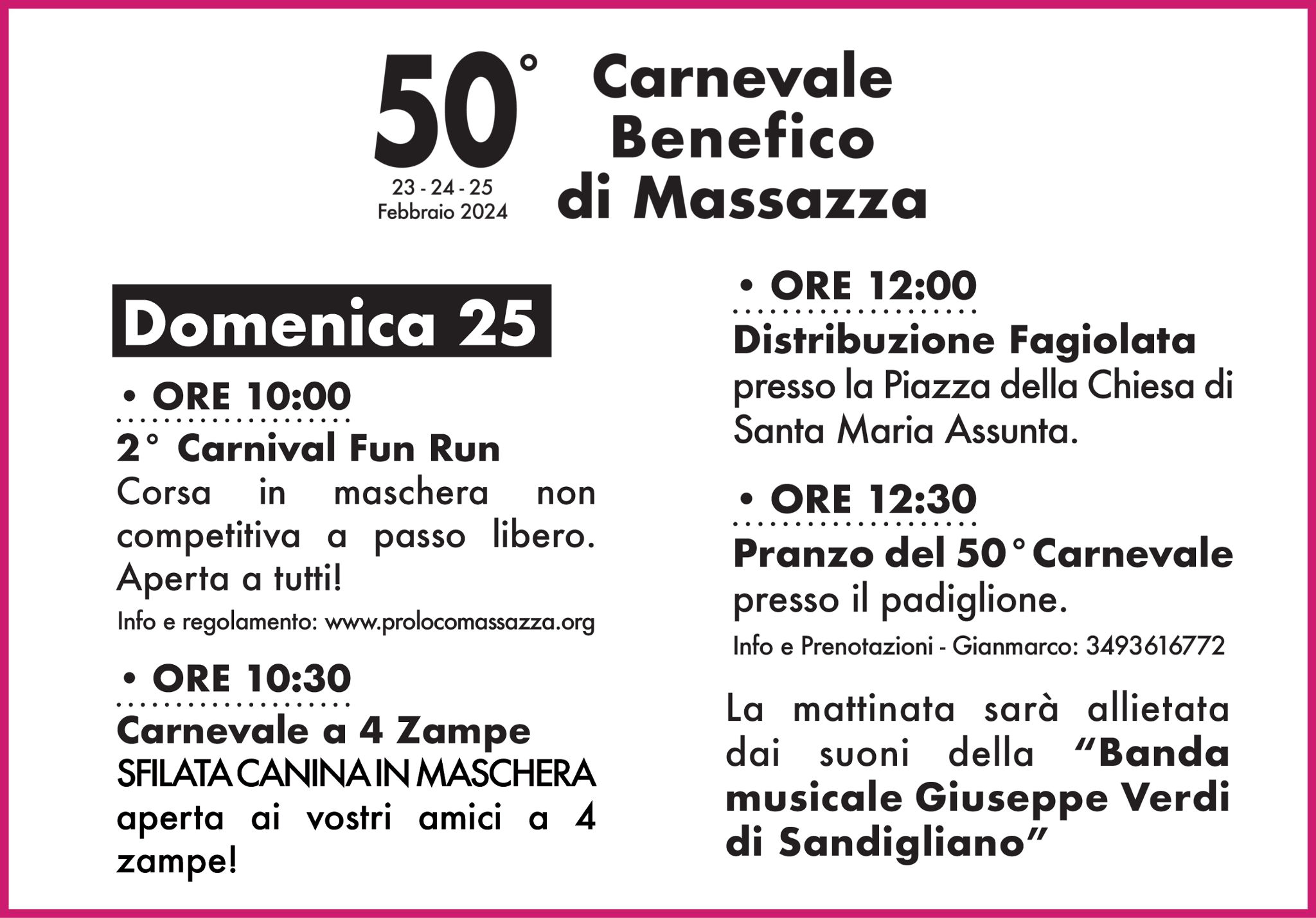 Carnevale 2024 - Domenica