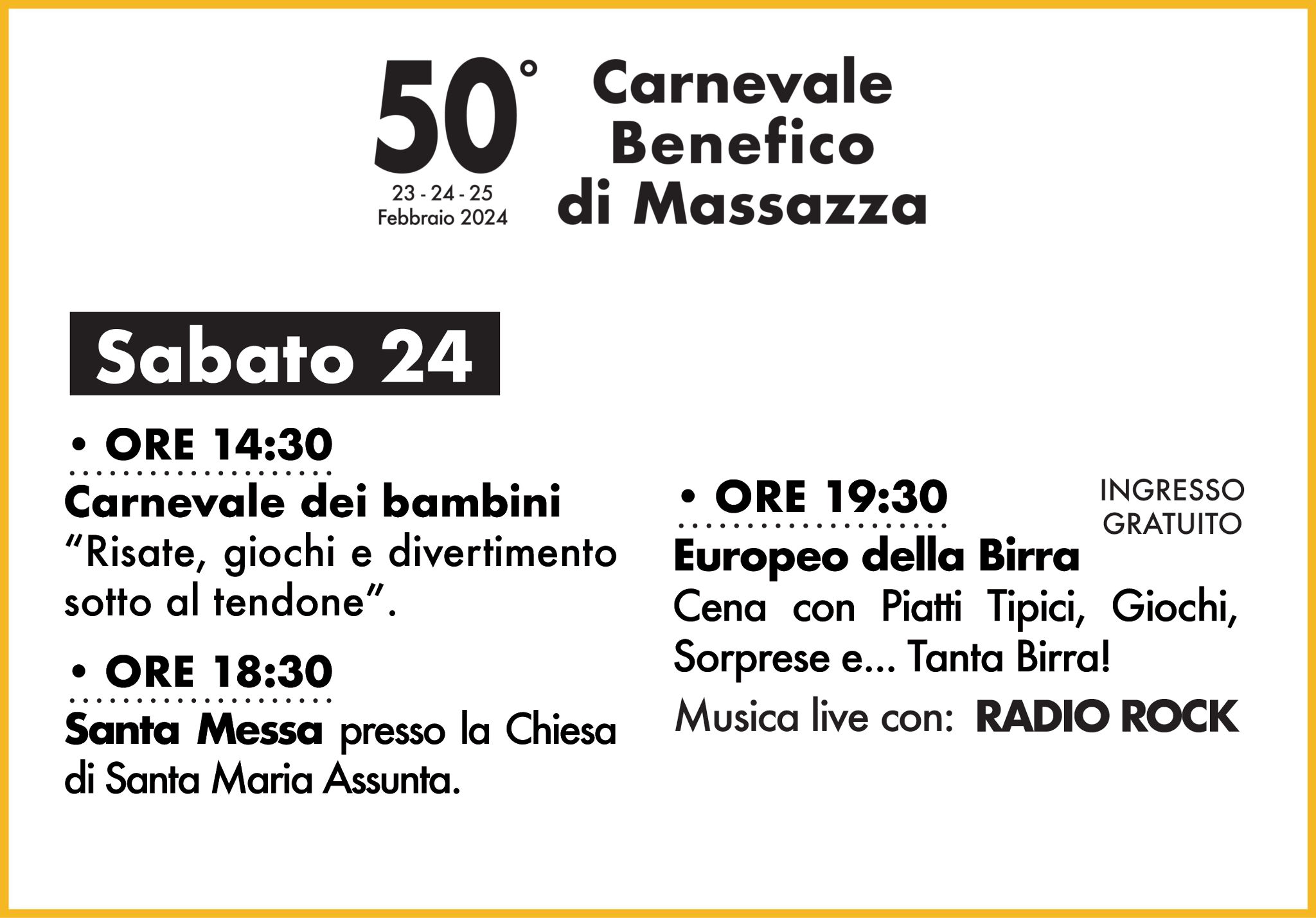 Carnevale 2024 - Sabato