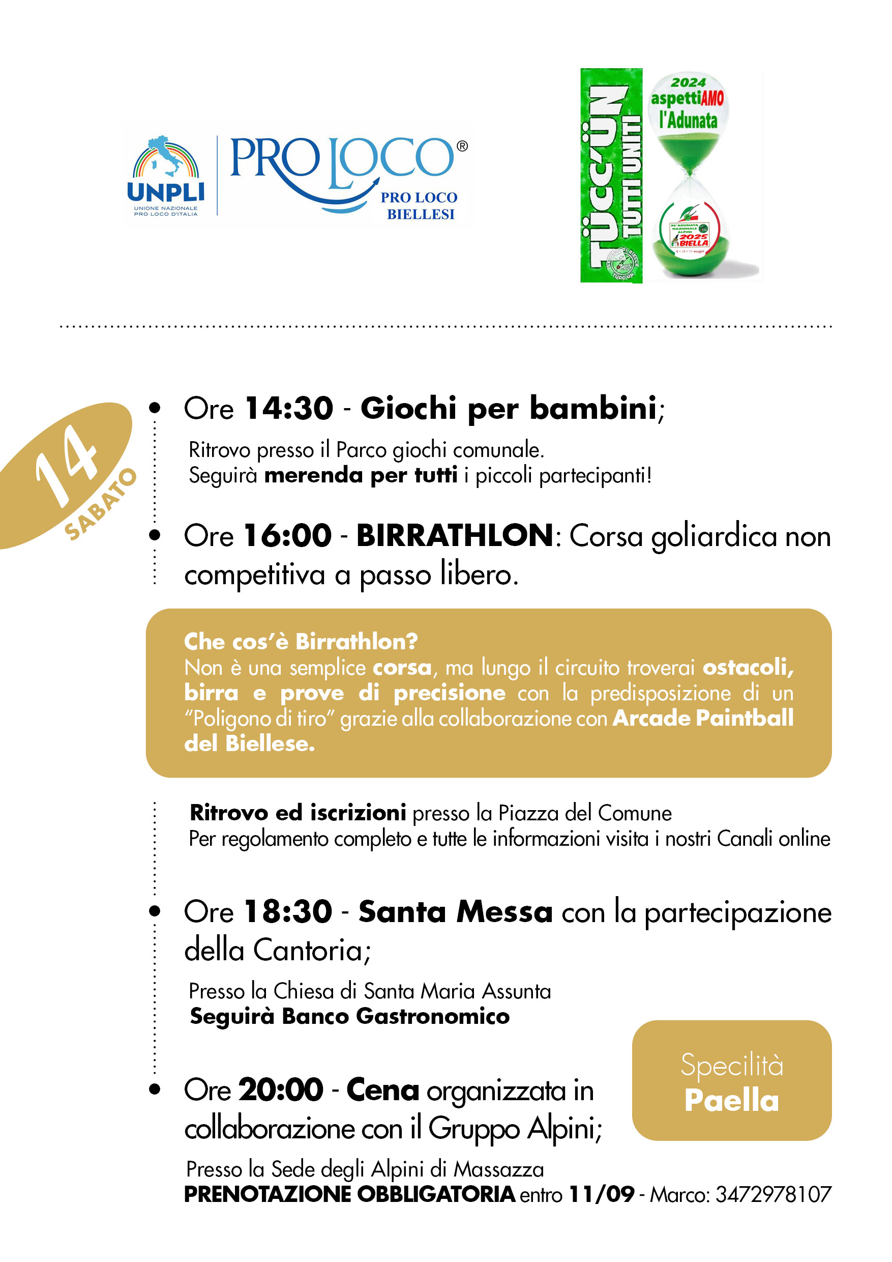 Festa Patronale 2024 - Sabato
